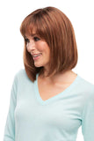 Mature model with hair loss showing her Emilia wig in the shade 30A27S4 from Fascinations 