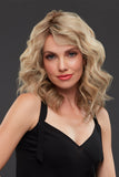 Young woman with progressive hair loss wearing the long length Jennifer wig 
