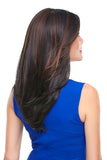 Model showing her Alessandra wig  from the back 