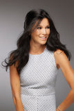 Happy woman with balding wearing the Remy human hair Blake wig from Fascinations 