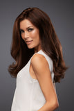 Model with Alopecia wearing Blake Petite Remy human hair wig with smartlace 
