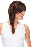 Woman with hair loss showing her braided Camilla wig by Jon Renau South Africa 