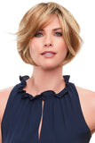Young woman with hair loss is wearing her Elisha Petite Hand Tied Wig 