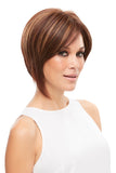 Female with hair fall wearing the Eve wig 