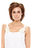 Female with Balding the natural looking heat resistant Heat wig in a light brown shade 