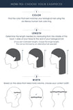 Diagram showing how to select the colour and length of the Easipieces by Jon Renau 