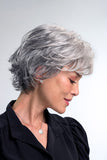 Side profile of the Jazz Grey Wig by Jon Renau