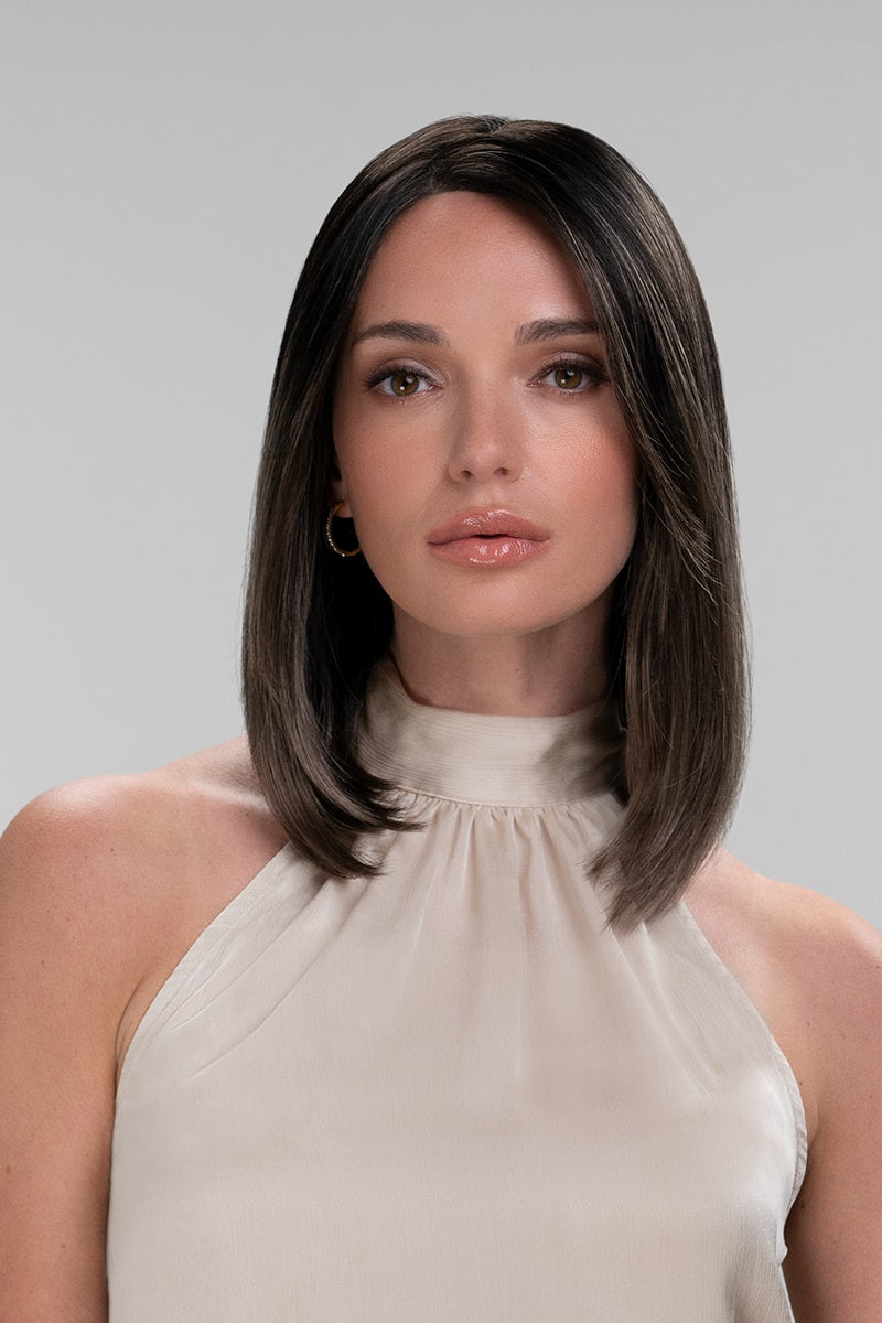 Long bob style Elle Cascading Wig Colour by Jon Renau in South Africa for women with hair loss 