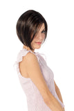 Female with Alopecia is covering her head with her Maisie wig from Fascinations 