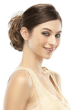 Young woman wearing the Mimic hair bun by Jon Renau 