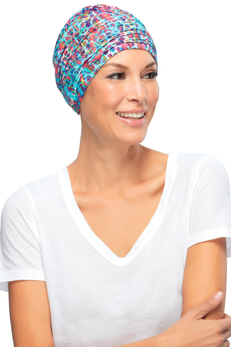 Elegant Softie Print Headwear for Women With Hair Loss