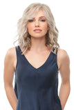 Young woman with hair loss covering her head in a Julianne wig with a smartlace frontal 