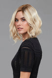 Woman with progressive hair loss wearing her comfortable Lucy wig from the O'solite range 