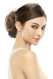 Woman wearing the Mimic hair wrap from Fascinations 