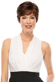 Sophisticated woman with hair loss wearing her Mono Allure short style wig by Jon Renau 