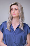 Blonde Medium length Rachel lite wig with soft wavy layers