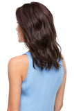 Woman with balding showing the back of the hand-tied Rachel wig from Fascinations South Africa 