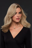 Lady with progressive hair loss wearing a Sienna Remy human hair wig with Smartlace technology 