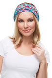 Young woman with hair loss wearing a Softie Boho Beanie perfect for sensitive skin 