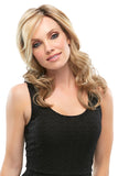 Woman with hair loss wearing her long wavy Spicy heat friendly synthetic wig 