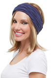 Lady with Progressive hair loss wearing the Softie Boho Beanie made from Bamboo Viscose