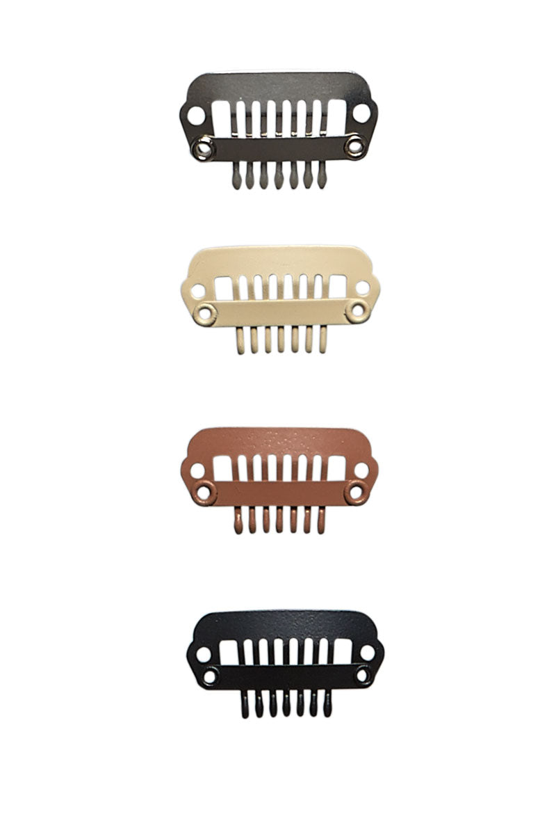 Small Snap Lock Clips in Black , Blonde and Brown by Jon Renau 