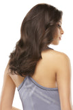 Lady with fine hair showing the 14 inch Easivolume clip in extension kit 