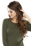 Model showing the 20 inch Easixtend Elite Hair extensions in the colour 8/30